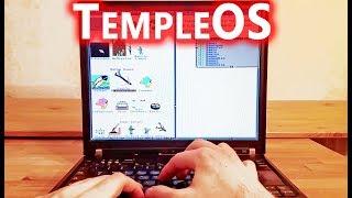 TempleOS on real hardware Thinkpad T60 - RIP Terry Davis