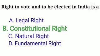 Polity / Constitution1 Q&A Everyday Series / UPSC/ STATE PSC/ SSC/ RAILWAY and many other exams