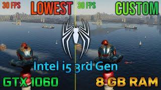 Spider-Man Remastered | Best Graphic Settings for Low End PC | GTX 1060 |  Intel i5-3330 | 8 GB RAM