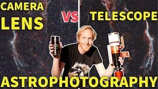 Camera Lens vs Refractor for astrophoto? FIGHT!!