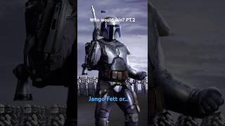 Who Would win? Jango Fett vs Boba Fett. #starwars #whowillwin #shortsfeed #bobafett #mandalorian