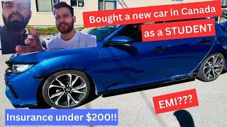 First CAR in CANADA as a STUDENT - EMI, Insurance, License - How his car earns him more money?