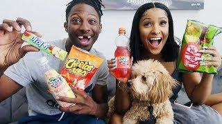 TRYING CHINESE SNACKS WITH MY BESTFRIEND(KENNEDY CYMONE)