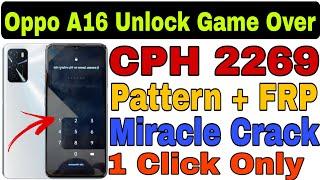 Oppo A16 CPH-2269 Pattern/Password/FRP Unlock With Miracle 2.82 Crack 2022 || @RamuMobileSolution