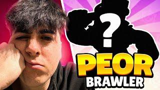 ¡JUEGO CON EL PEOR BRAWLER ACTUAL!