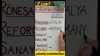 7.Sınıflar için muhteşem bir ipucu ile karşınızdayım. (7.Sınıf - Sosyal Bilgiler - Avrupa'da Uyanış)