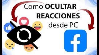 Como OCULTAR el número de REACCIONES en Facebook desde mi PC