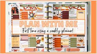 PLAN WITH ME | FIRST TIME USING A WEEKLY PLANNER | OCT 7 - 13 | HAPPY PLANNER | BEGINNER EDITION