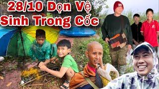 Chiều ngày 28/10 Dọn Vệ Sinh Trong Cốc Thầy Minh Tuệ và Phát Lương Cho Các Thành Viên