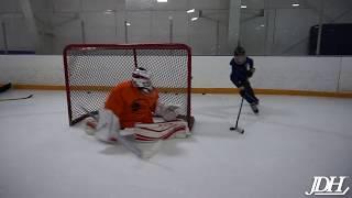 Just Dishin at the Micucci Goalie School at Leisure Rinks