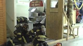 Firefighter Basement Window Extraction