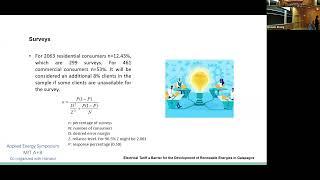 MIT24 ID289 Ivan Endara ELECTRICAL TARIFF A BARRIER FOR THE DEVELOPMENT OF RENEWABLE ENERGIES IN GAL