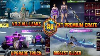 Next Premium Crate | Upcoming All Outfit Leaks | Monster Truck Upgrade Skin | V3.3 All Leaks | Pubgm