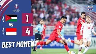 BEST MOMENT INDONESIA (4) VS (1) JORDANIA | AFC ASIAN CUP U23 2024 QATAR
