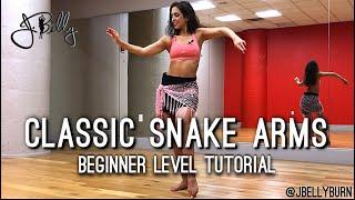 CLASSIC SNAKE ARM Beginner Level Bellydance Lesson | @JBELLYBURN Janelle Issis