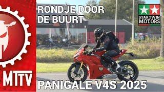 DUCATI PANIGALE V4S 2025 / RONDJE DOOR DE BUURT / STAR TWIN MOTORS / MOTOR TEST TV