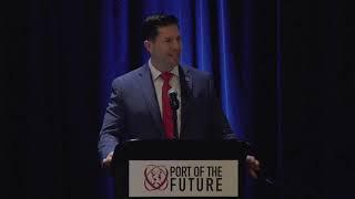 Brian Harrell presents keynote at Port of the Future Conference 2020