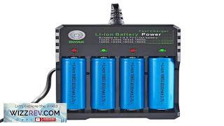 BMAX 4 Slot 18650/14500/16650/16340 Li-ion Battery Charger EU Plug AC Plug Portable Review