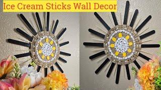 Ice Cream Sticks Wall Decor | Diy Ideas | Craft Ideas | Wall Decor with Ice Cream sticks| Home Decor