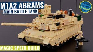 ModelBricks M1A2 Abrams MBT - Sluban B0892 (Speed Build Review)