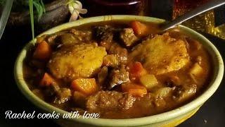 My Ron's Favorite BEEF AND MUSHROOM DUMPLING SOUP 