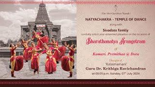 Bharathanatya Arangetram of Kumari. Premithaa @ Dora |