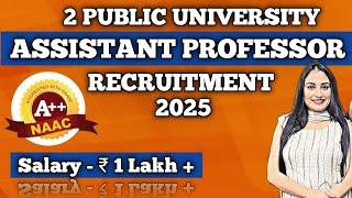 Assistant Professor Vacancy 2025 | Permanent Assistant Professor, Associate Professor and Professor