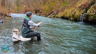 My First 20 Inch Trout of the YEAR! (Streamer Fly Fishing for trout)