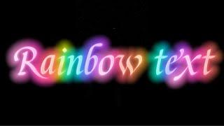 Rainbow Text Glow on Capcut || How to edit Rainbow glowing Text on Capcut