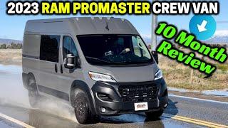 2023 Ram Promaster Crew Van 1500 | 10 Month Review | Long Term Review
