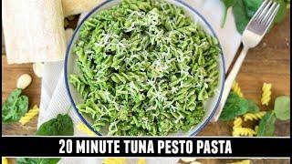 Tuna Pesto Pasta | Possibly the BEST 20 Minute Pasta EVER