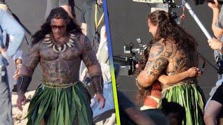 Dwayne Johnson Rocks LONG Hair and Buff Body in First Look at Live-Action Moana!