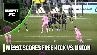 MESSI MAGIC  Lionel Messi scores on free kick vs. Philadelphia | ESPN FC