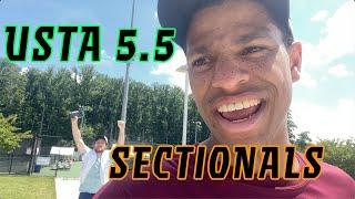 USTA 5.5 Sectionals Tennis Vlog | Dill Plays Singles Match