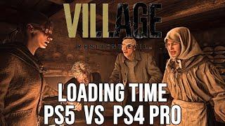 Resident Evil Village PS5 Vs PS4 PRO Loading Time Comparison (PS5 is INSANE)