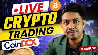 LIVE CRYPTO TRADING 5 MARCH BITCOIN #CRYPTOLIVE