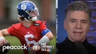 Giants’ QB room: Russell Wilson, Jameis Winston, Jaxson Dart | Pro Football Talk | NFL on NBC