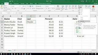 How to Use Flash Fill in Excel 2016