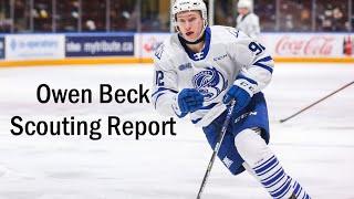 Owen Beck Scouting Report — Montréal Canadiens 2022 NHL Draft 2nd round, 33rd overall pick