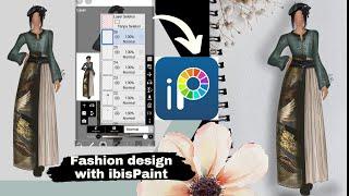 Fashion Illustration drawing step by step with ibisPaint # #illustration #ibispaint #art  #style