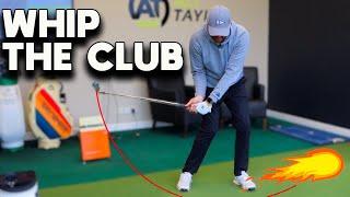 How to REALLY WHIP the golf club THROUGH the ball