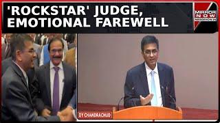 CJI DY Chandrachud Says Goodbye; Trolls Trollers Amid Tears & Laughter In Farewell Speech | Top News