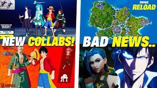 BAD FORTNITE NEWS.. (Update on Collabs, 2 ONE PIECE Waves, Reload CH2)