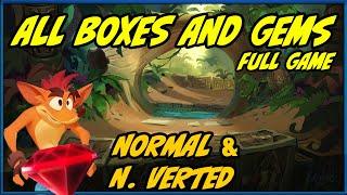 Crash Bandicoot 4 - All Boxes and Hidden Gems (FULL GAME) Normal & N. Verted