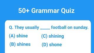 50 English Grammar Quiz by Dear Nitish Sir | English Grammar Challenge | #quiz #englishgrammarquiz