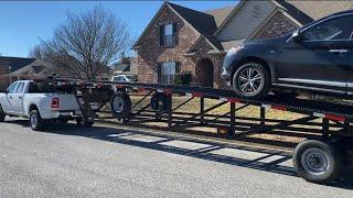 Loading a car on my 3 car wedge for the first time!!