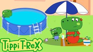 In the Swimming Pool like a Megalodon | EPISODES OF TIPPI T-REX