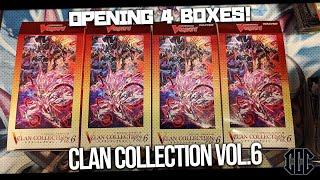 Opening Four Boxes of V-Clan Collection Vol.6! [Cardfight!! Vanguard!]