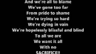 Sum 41 - "We're All To Blame" Lyrics