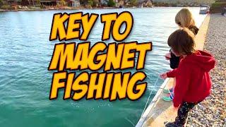 The Key to magnet fishing is persistence.